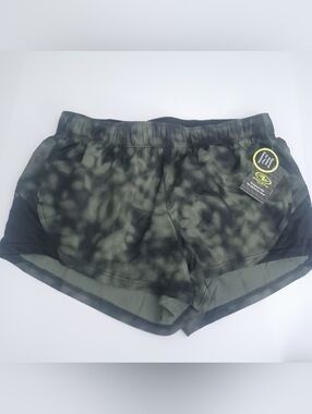 Athletic Works Running Shorts Green Tie Dye Sz L